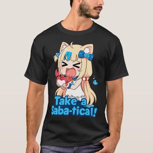 Sameko Saba Vtuber "Ta en Saba-tikal!" Mario Del T Shirt (Framsida)