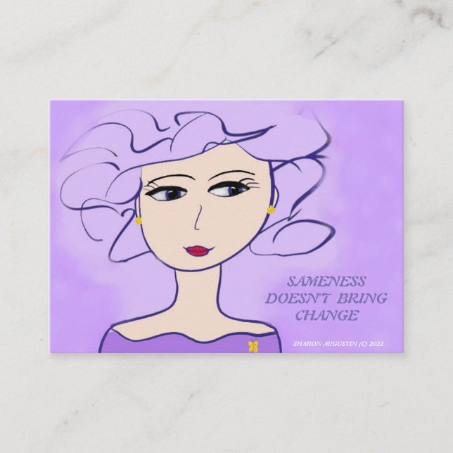 SAMENESS FÖRÄNDRAR INTE VISITKORT (Framsida)