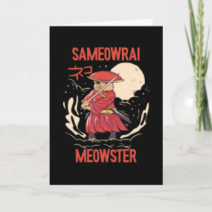 Sameowrai Meowster Cat Samurai Kort