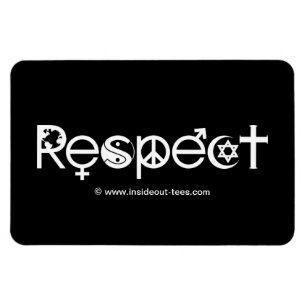 Samexistera med Respekt - Fred Vänlighet & Toleran Magnet