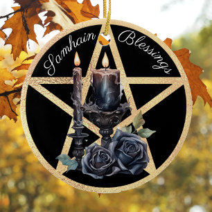 Samhain 1 julgransprydnad keramik