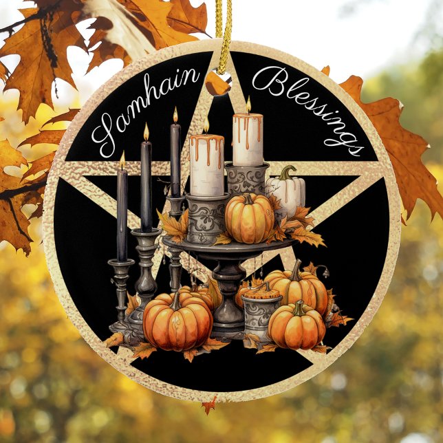 Samhain 1 julgransprydnad keramik (Skapare uppladdad)