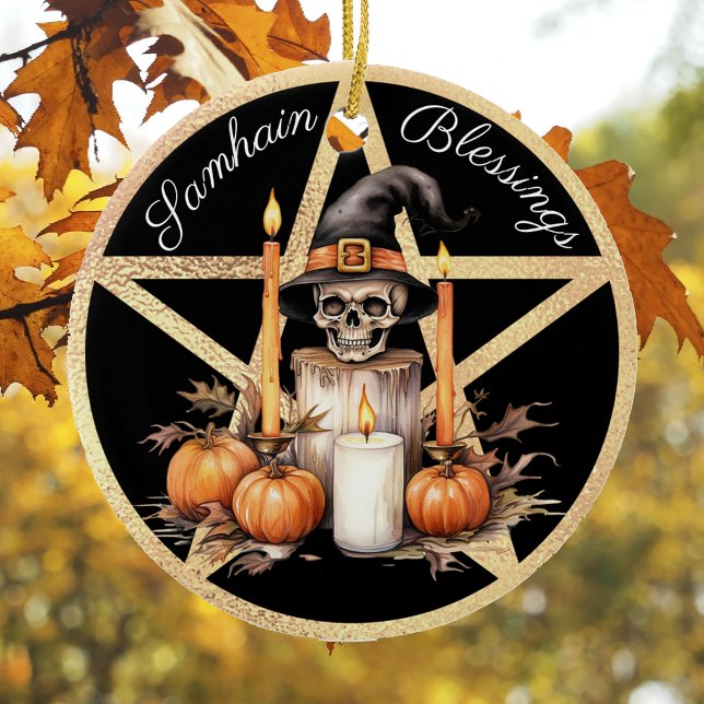 Samhain 1 julgransprydnad keramik (Skapare uppladdad)