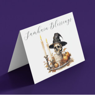 Samhain Blessings Card Hälsningskort