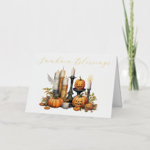 Samhain Blessings Foil Card