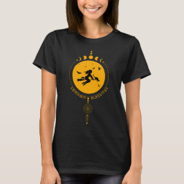 Samhain Blessings, häxa T Shirt