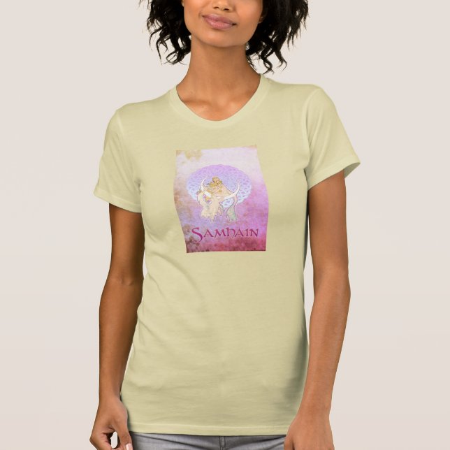 Samhain Hälsning Lunar Goddess T Shirt (Framsida)
