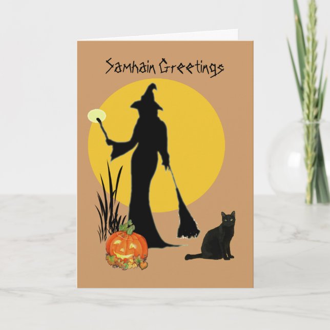 Samhain hälsningkort kort (Framsida)