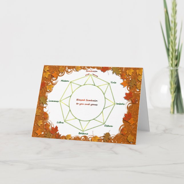 Samhain hälsningkort kort (Framsida)