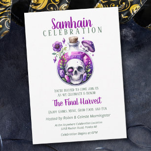 Samhain Harvest Potion Flaska Halloween fest Inbjudningar