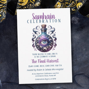 Samhain Harvest Potion Flaska Halloween fest Inbjudningar