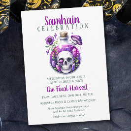 Samhain Harvest Potion Flaska Halloween fest Inbjudningar