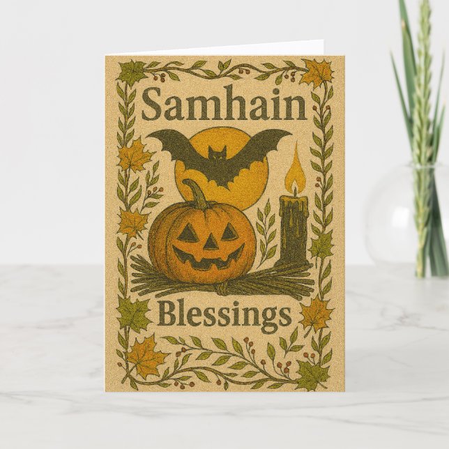 Samhain-kort Helgkort (Framsida)