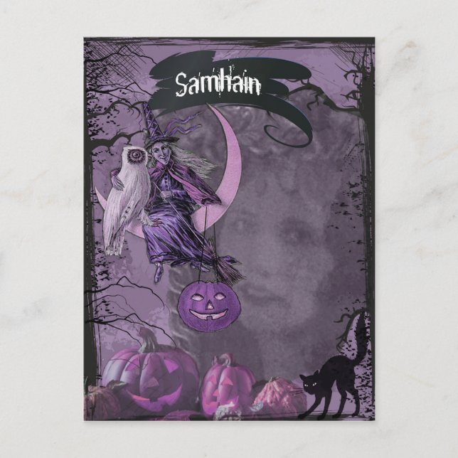 Samhain Pagan Fantasy Art Postcard Vykort (Framsida)