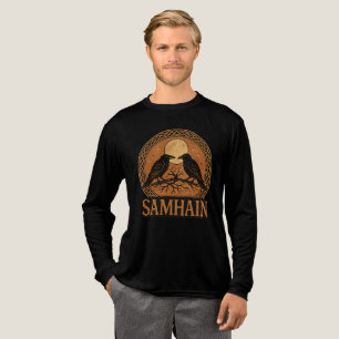 Samhain Pagan Wiccan Celtic Ravens T Shirt