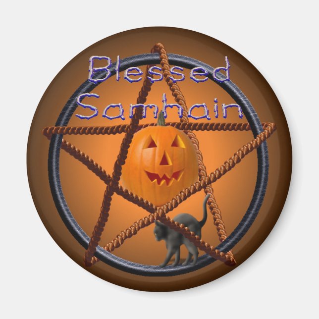 samhain pentacle magnet (Framsidan)