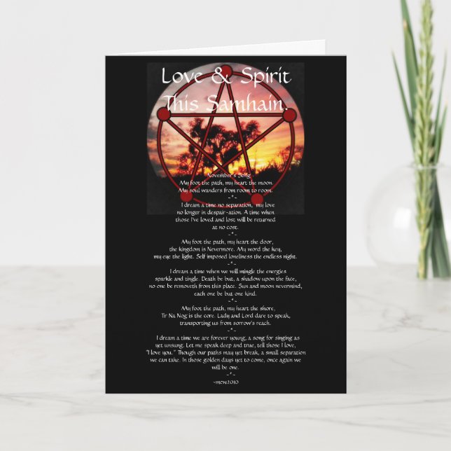 Samhain själ kort (Framsida)