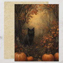Samhain Svart Katt Scrapbookpapper
