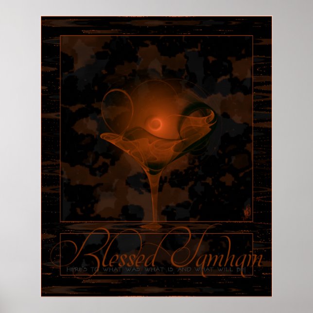 Samhain Toast Fe Martini Art Poster (Framsidan)
