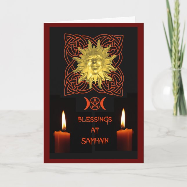 Samhain välsignelsekort kort (Framsida)