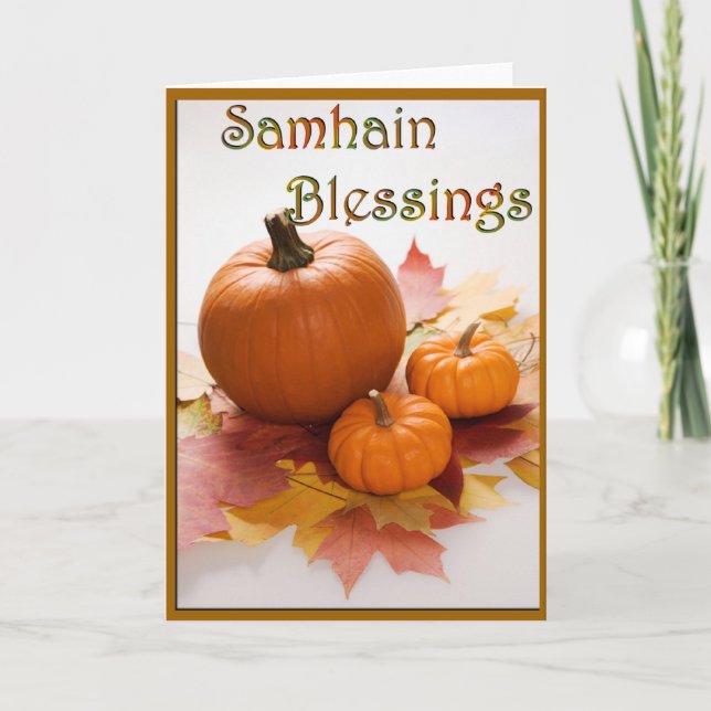 Samhain välsignelser kort (Framsida)