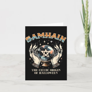 Samhain Wheel Of The Year Paganisk keltiskt urspru Kort