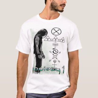 Samhälle 1 Matt Zane med inre cirklar symboler Tee Shirt