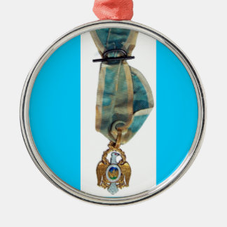 Samhälle av det Cincinnati emblem Julgransprydnad Metall