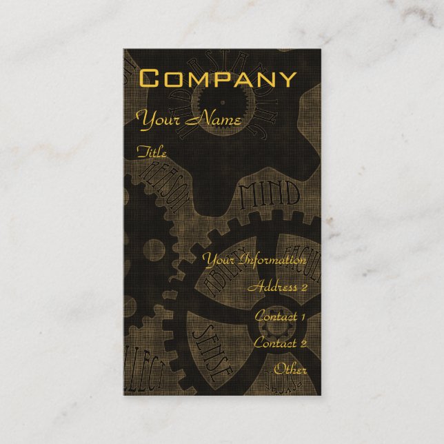 Samhälle av nya århundradeintellektueller III Visitkort (Framsida)