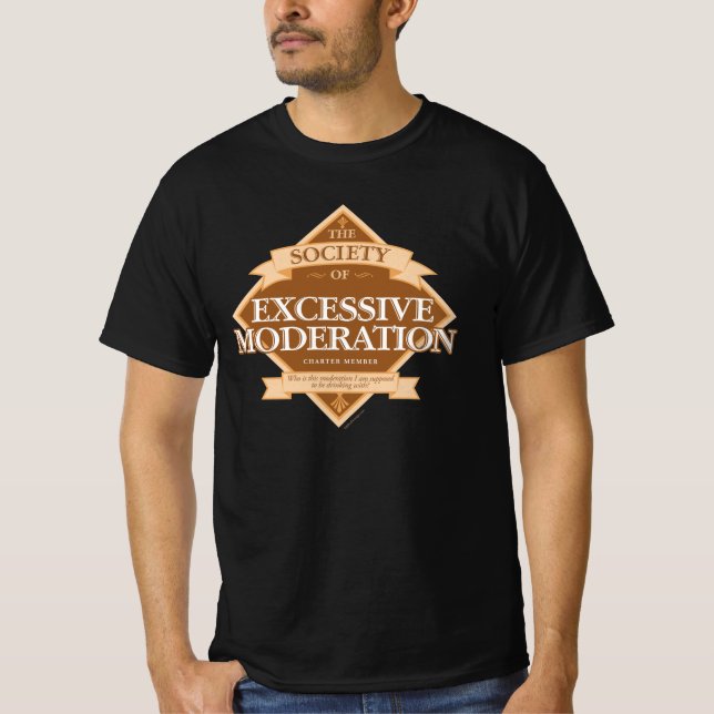 Samhälle för överdriven moderering t shirt (Framsida)
