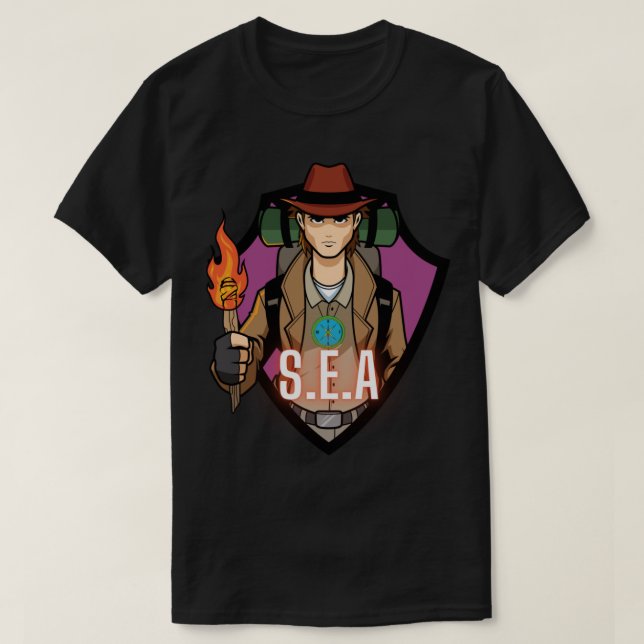 Samhälle för prospekterare och äventyrare Aktiv T Shirt (Design framsida)