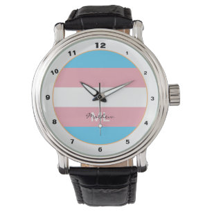 Samhälle för transgent Flagga och Pride/monogram Armbandsur