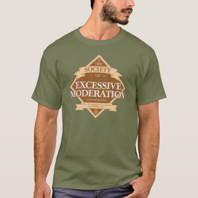 Samhället för överdriven moderering t shirt (Framsida)