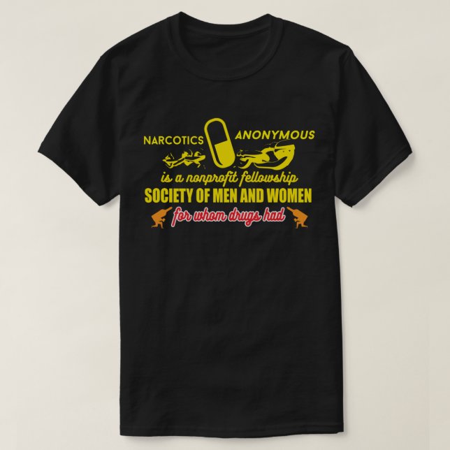 Samhället manar och kvinnor för när medicinerna ha t shirt (Design framsida)