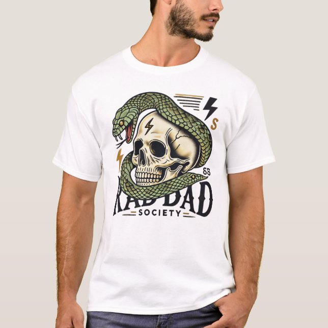 SAMHÄLLET RAD PAPPA: Styrka och stöt T Shirt (Framsida)