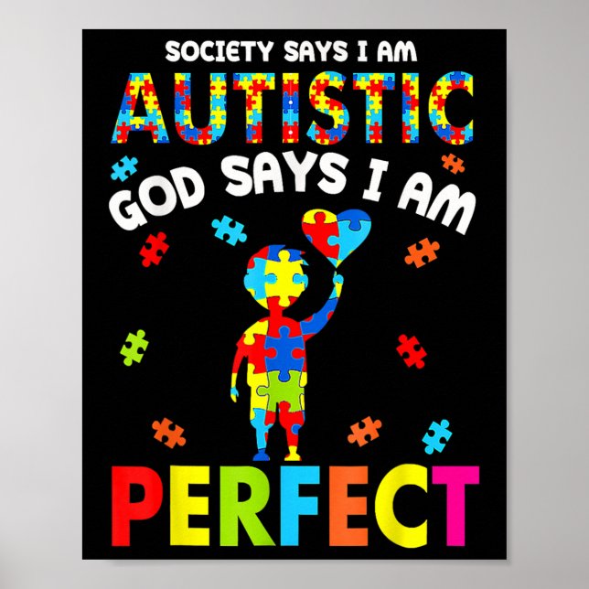 Samhället säger att den autistiska guden säger Im  Poster (Framsidan)