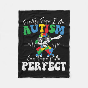 Samhället säger att jag är autistisk Gud säger att Fleecefilt