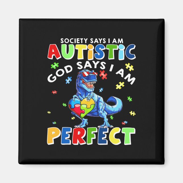 Samhället säger att jag är Autistisk Gud säger att Magnet (Framsidan)