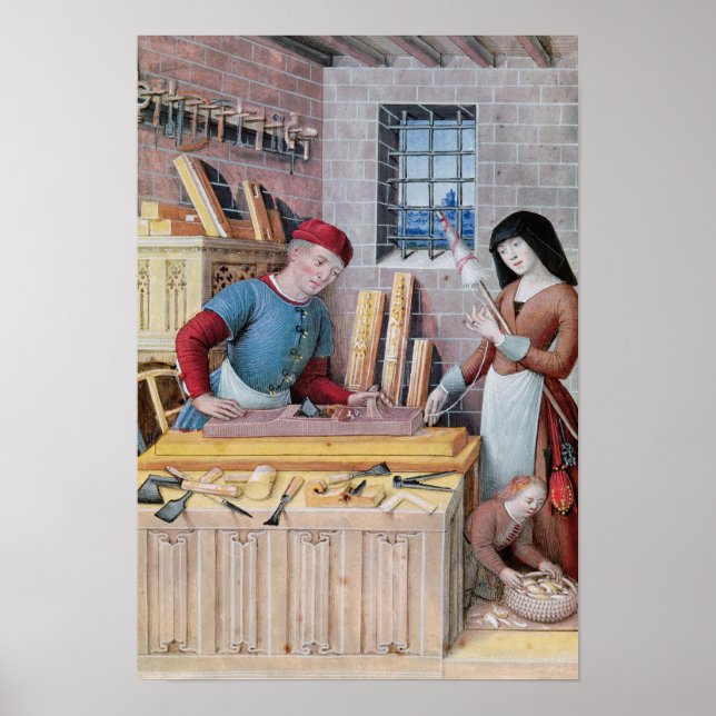 Samhällets fyra Villkor: arbete Poster (Framsidan)