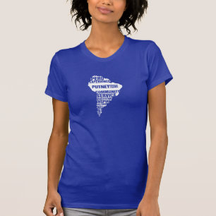 Samhällstjänst Peru i åtskilliga färger T-shirt