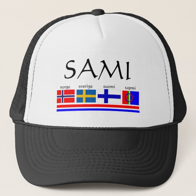 Sami and Scandinavian flags Keps (Framsida)