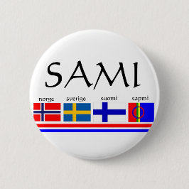 Sami and Scandinavian flags Knapp