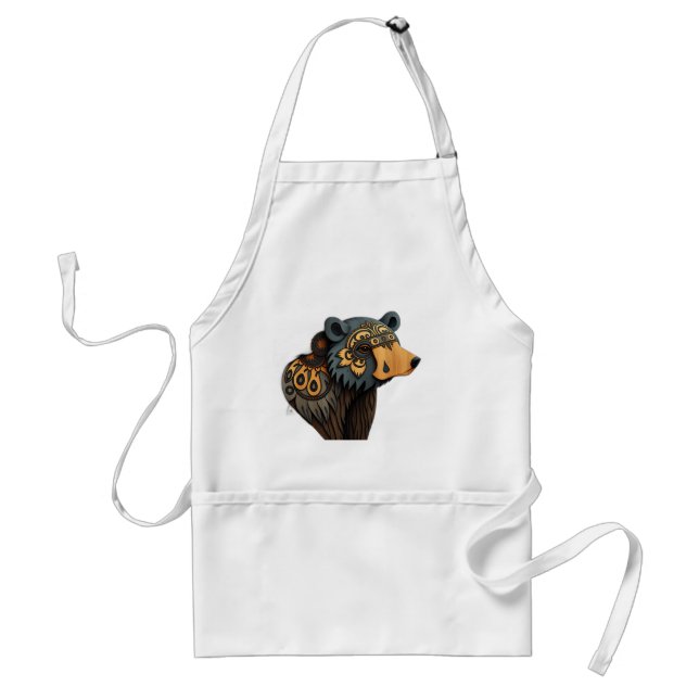 Sámi Bear med Mythological Forest Inslag Förkläde (Framsidan)