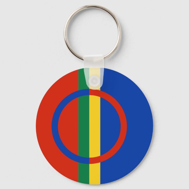 Sami Flagga Keychain Nyckelring (Framsida)