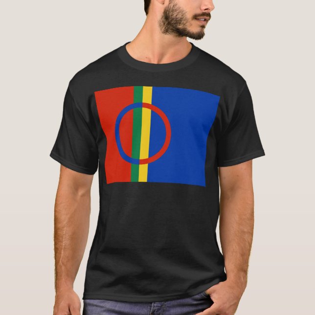 Sami flagga t-shirt (Framsida)