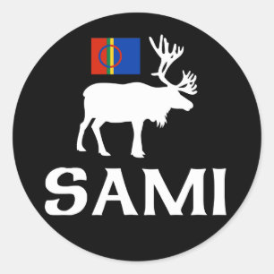 Sami, folket i åtta sjöar runt klistermärke