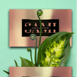 Sami Metallic Ro Guld Black Ram Anpassningsbar Bus Visitkort