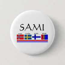 Sami och skandinaviska flaggor