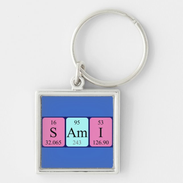 Sami Periodisk bord namn nyckelring (Framsidan)