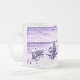 "Sami Reindeer Roping" Frostad Glasmugg
